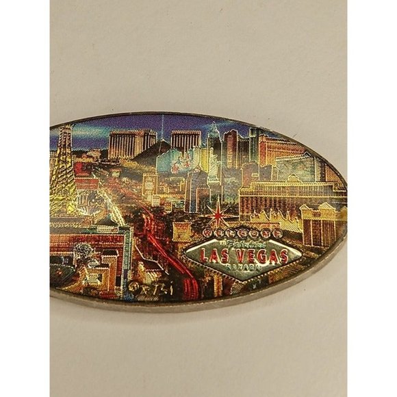 2.5" Long Vegas Shiny Enamel Pendant - Picture 2 of 4